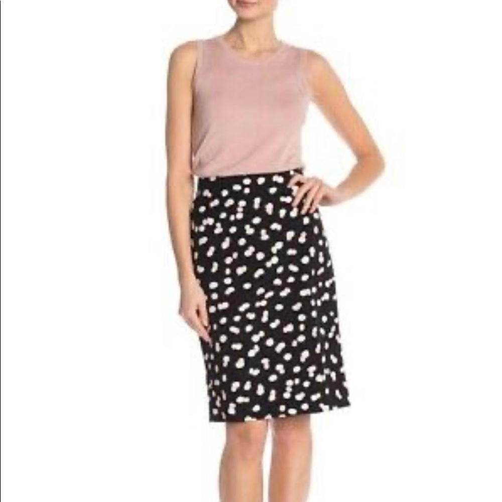Philosophy Random Dot Print Pencil Skirt